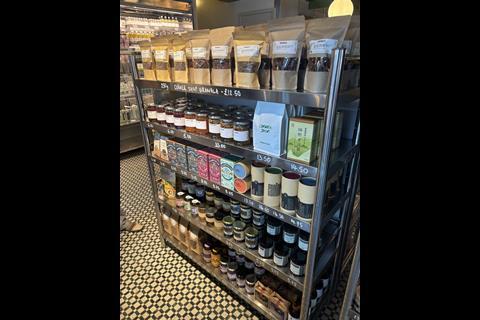 Corner Shop in-store display